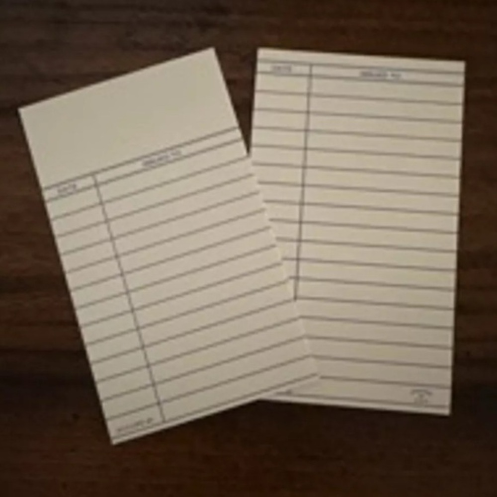 50 Unused Gaylord Library Cards White